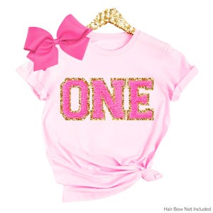 First Birthday Outfit Girl, 1st Birthday Girl Outfit 1, 2nd Birthday, One Sweatshirt, ONE Year Old Birthday TShirt letter patches Winter