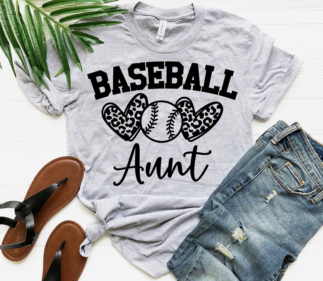 Baseball Aunt Shirt, Baseball Auntie Tshirt, Baseball Aunt Tee