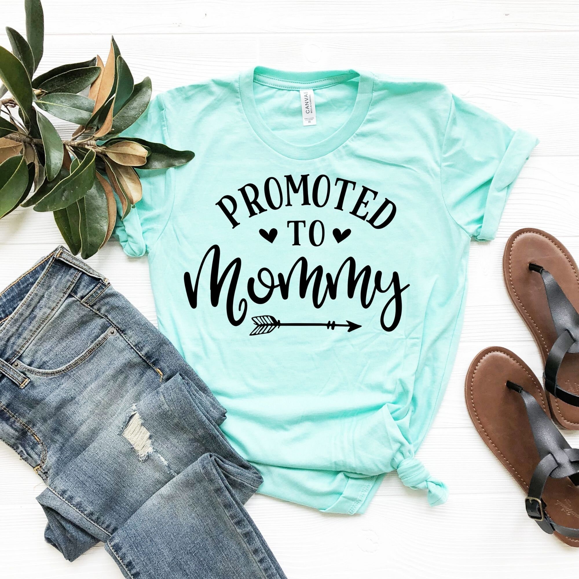 Promoted to Mommy Shirt Pregnancy Announcement Shirt Baby - Etsy