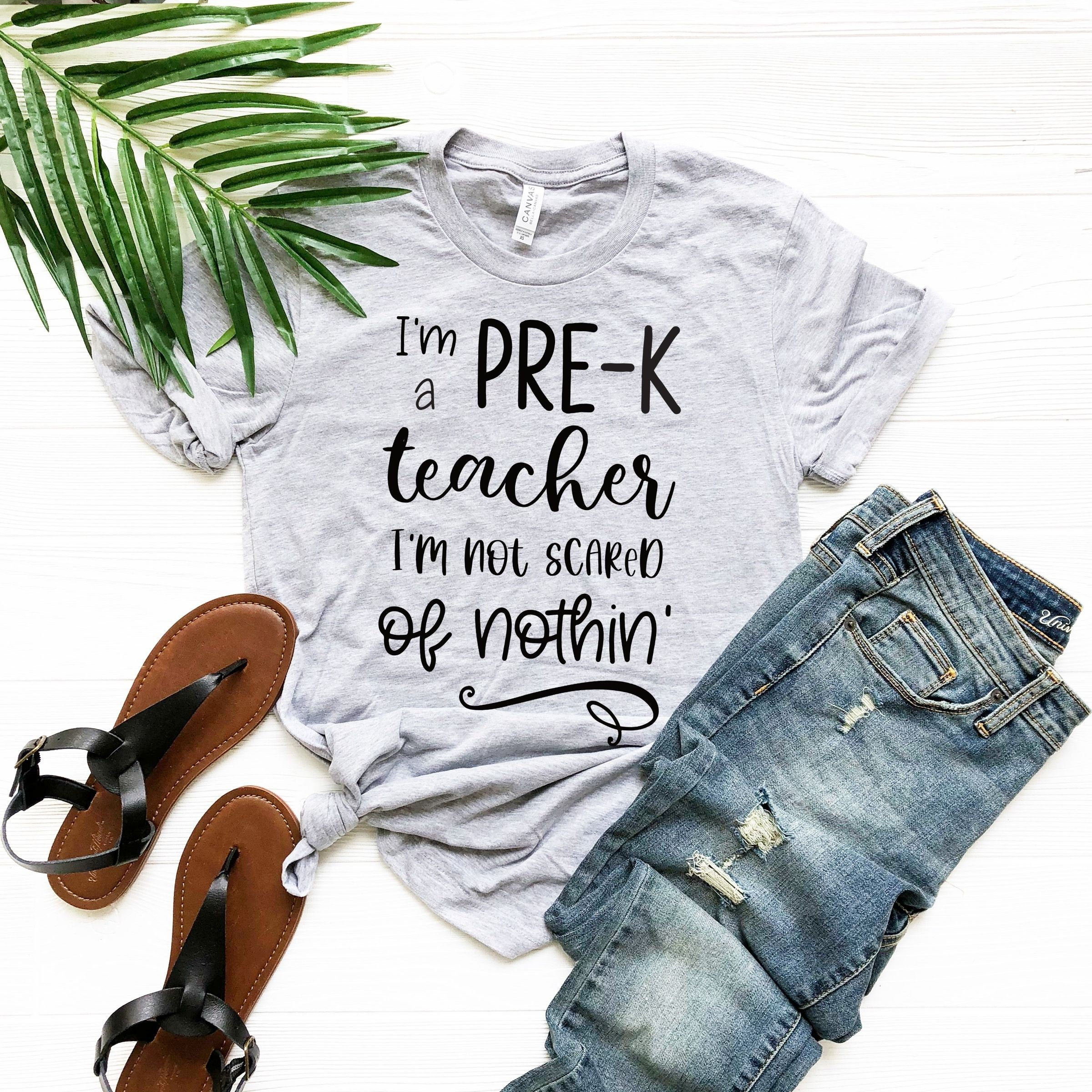 PreK Teacher Shirt Funny Preschool Teacher Shirt Preschool Etsy