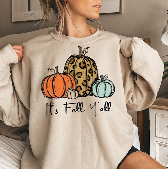 Its Fall Yall Sweatshirt for Women Halloween Sweatshirt Fall - Etsy Denmark