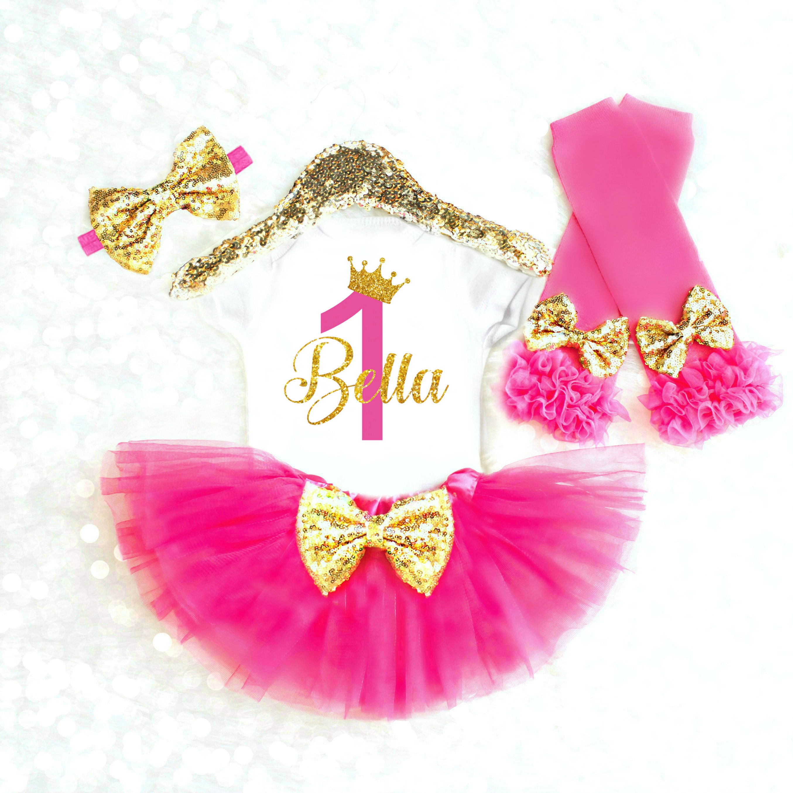 1st Birthday Girl Outfit Pink Tutu Birthday Outfit 1st | Etsy