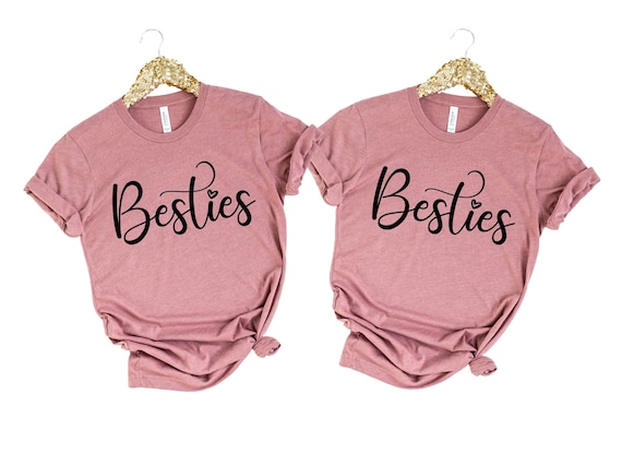 Hearts Best Friend T Shirts - Matching Bff Outfits Tees Hearts Best Friend T Shirts - Matching Bff Outfits Tees