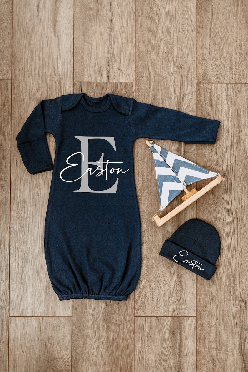 Baby Boy Coming Home Outfit Personalized Newborn Boy Clothes image 0