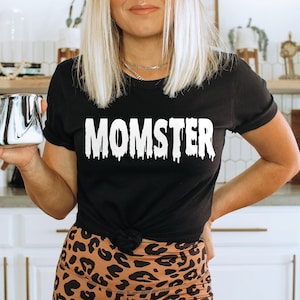 Momster Halloween Shirt, Halloween Sweatshirt, Fall Sweatshirt Spooky Season TShirt, Fall Shirts for Women Momster Sweatshirt Momster Shirt Bild 7