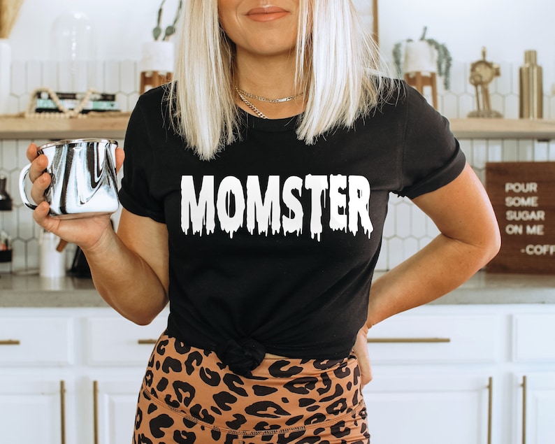 Momster Halloween Shirt, Halloween Sweatshirt, Fall Sweatshirt Spooky Season TShirt, Fall Shirts for Women Momster Sweatshirt Momster Shirt Bild 7