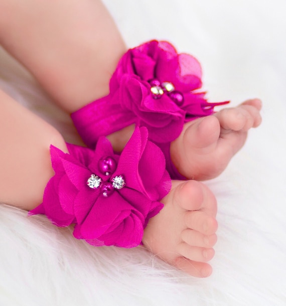 baby girl barefoot sandals
