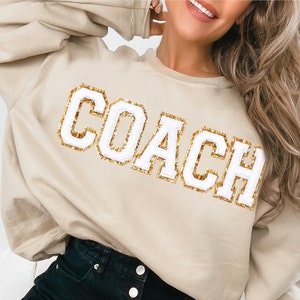 Coach Sweatshirt, Coach Shirt, Gift for Coach, Christmas Gift Coach Gifts, Custom Coach Sweater Embroidered