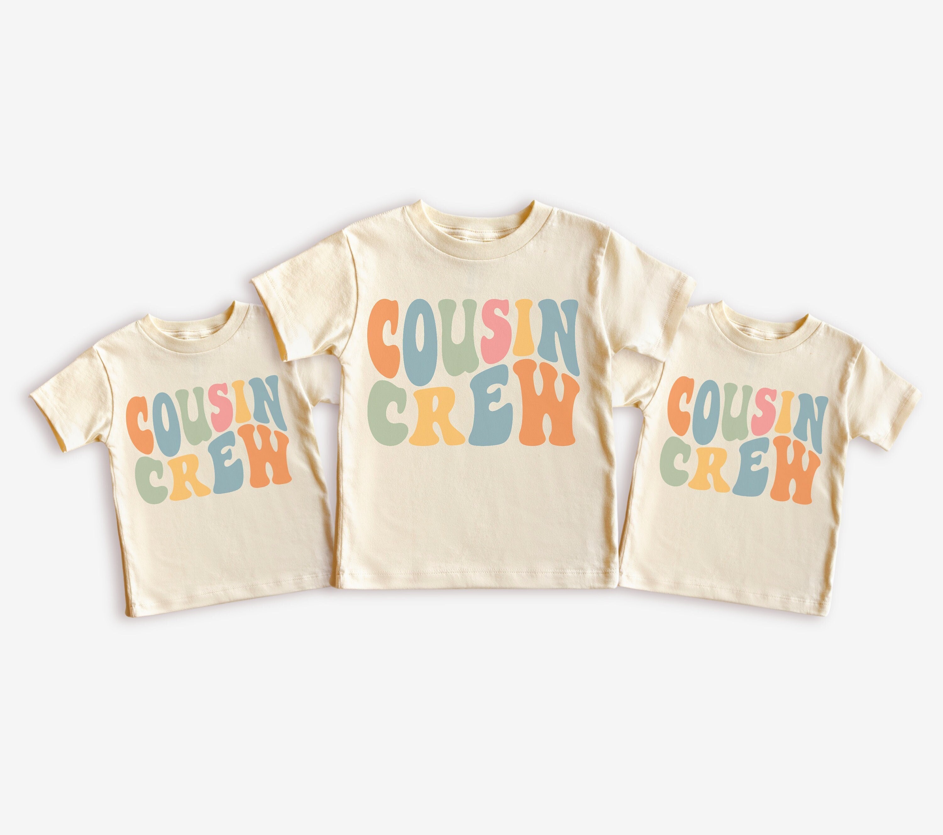 Cousin Crew Matching T-Shirts - Big Cousin, Little Cousin Family Shirts In Multiple Sizes