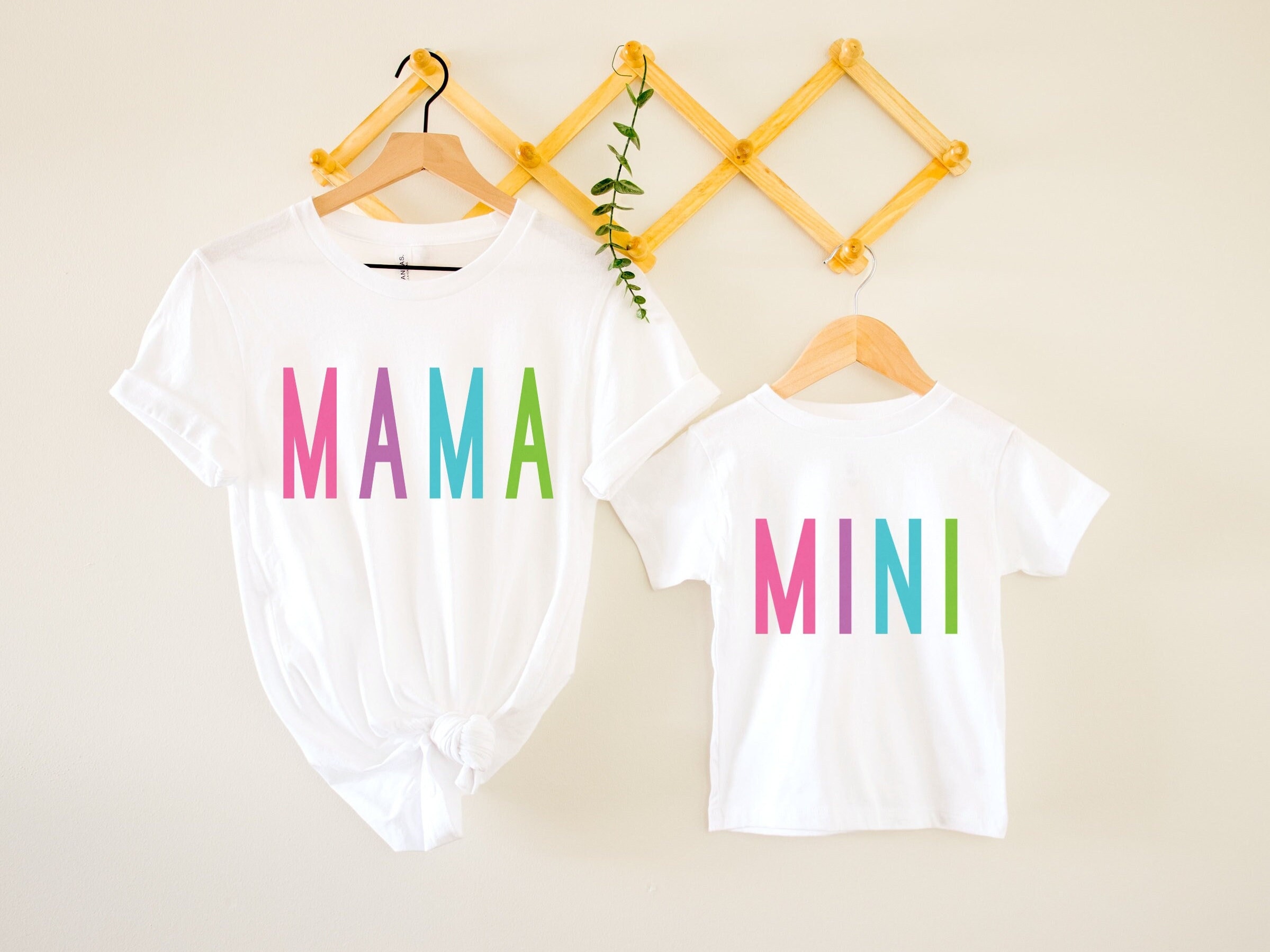 Mama and Mini Rainbow Shirts Mommy and 