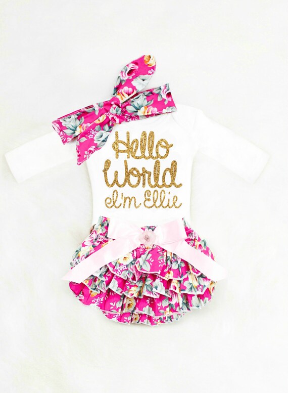 baby girl coming home outfit summer