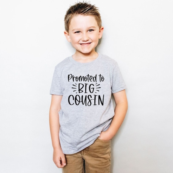 Kids Big Cousin Shirt, Promoted To Big Cousin Baby Announcement Kids Big Cousin Shirt, Promoted To Big Cousin Baby Announcement