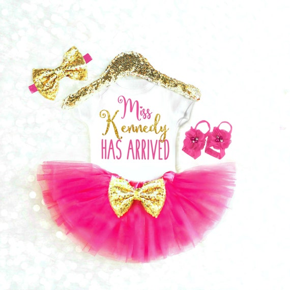 personalized newborn girl take home outfit