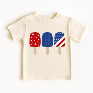 Toddler 4th of July Shirt: Patriotic Popsicle Tee