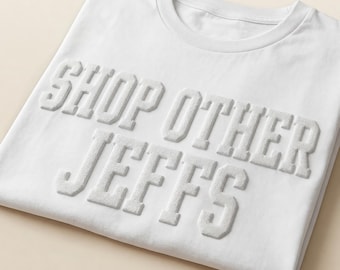 Custom Puff Sweatshirt, Personalized Team Name Shirt, 3D Raised Lettering, School Mascot TShirt, Baseball Mom, Shop Other Jeffs