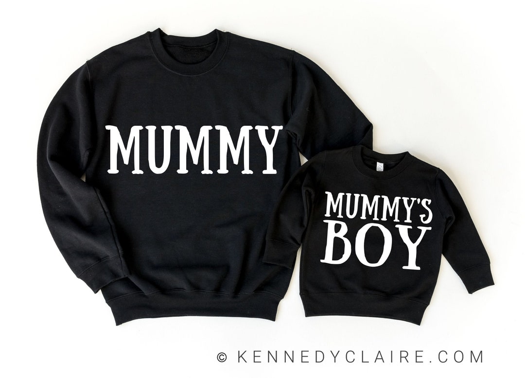 Mother Son Halloween Sweatshirts, Matching Halloween Shirts Mom and Boy