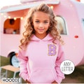 Personalized Kids Embroidered Sweatshirt Chenille Initial, Toddler Girl Clothes Toddler Girl Gift Christmas Outfit Girls Crewneck Purple