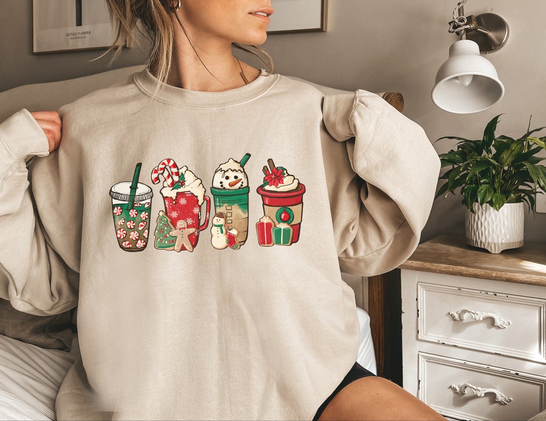 Christmas Sweatshirt For Women Red Wine Glass Print Sweatshirts Funny Pullover Tops Xmas Graphic Blouse Tshirt