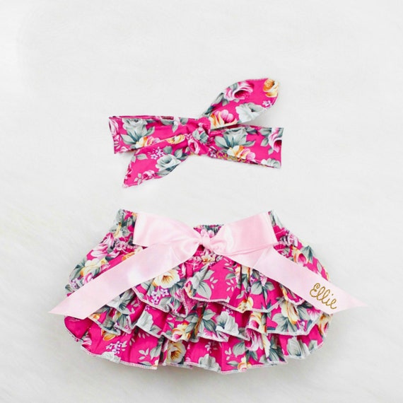 newborn bloomers and headbands