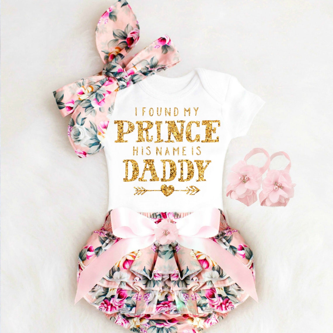 Baby Girl Clothes Baby Girl Father's Day Outfit Daddy Etsy