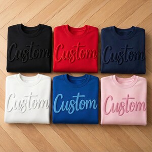 Sudadera personalizada con estampado abullonado, camiseta personalizada con nombre de equipo en relieve, camiseta de mascota de béisbol para mamá imagen 6