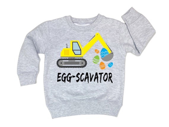Kids Eggscavator T Shirt Boys Easter Egg Hunt Excavator Kids Eggscavator T Shirt Boys Easter Egg Hunt Excavator