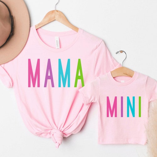 Mama Mini Shirts Mama Mini Matching Mother Daughter Set - Etsy