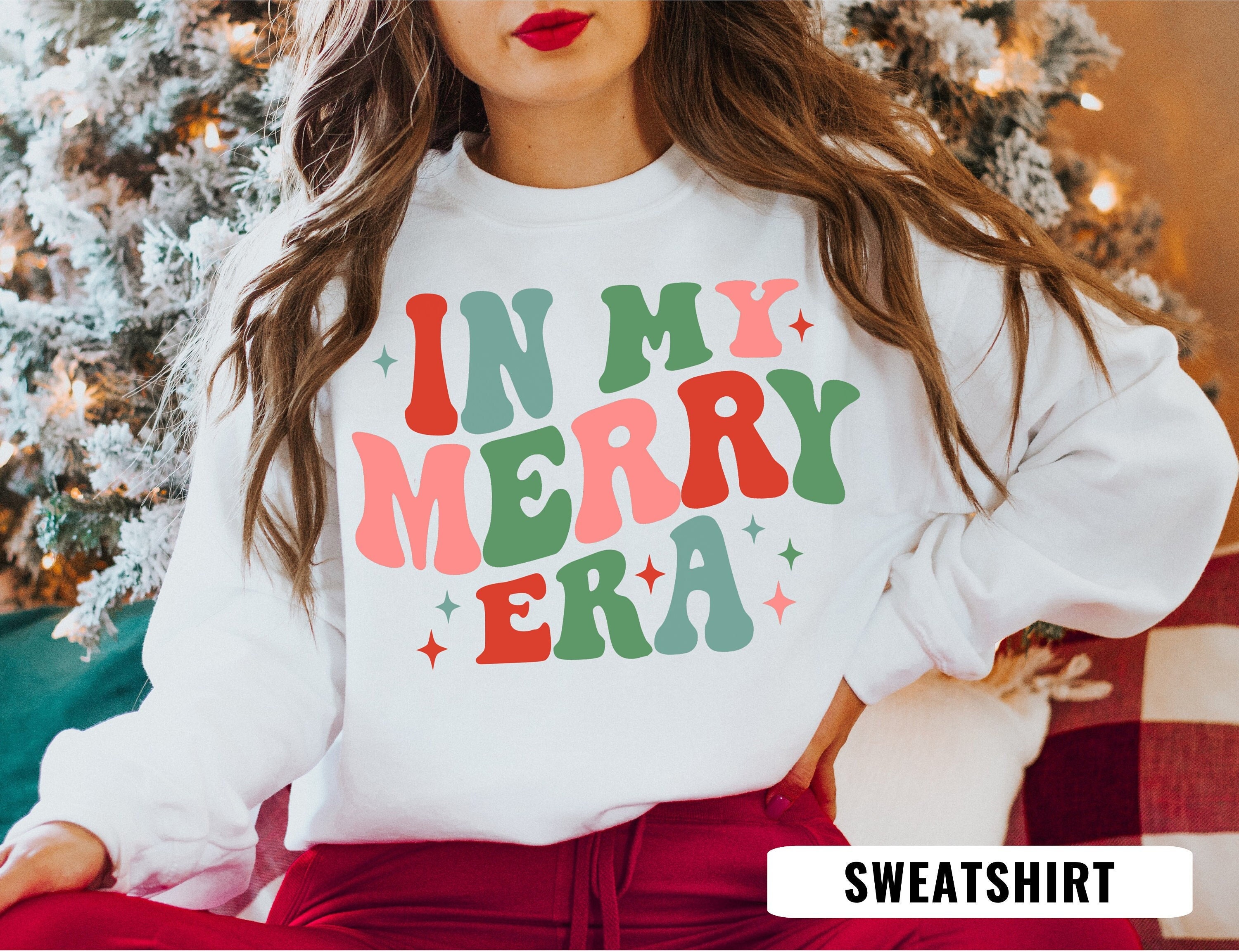 Ugly Christmas Sweater for Women Funny Cute Christmas Tree Crewneck Long  Sleeve Pullover Jumpers Casual Knitted Holiday Tops at  Women’s