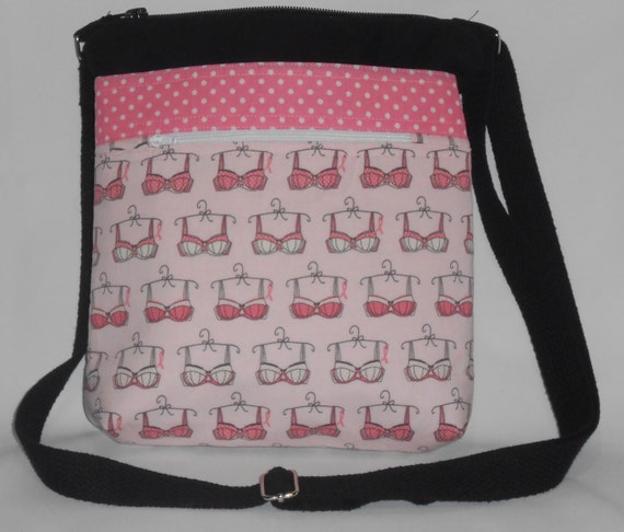 Pink Bra Crossbody Bag