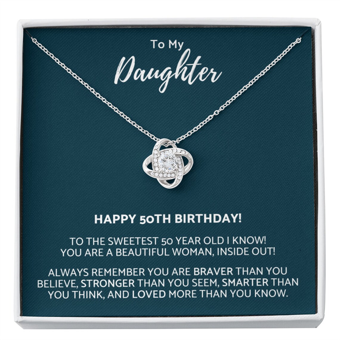 From Mom 50th Brthday Daughter Card, Brthday Card For Daughter