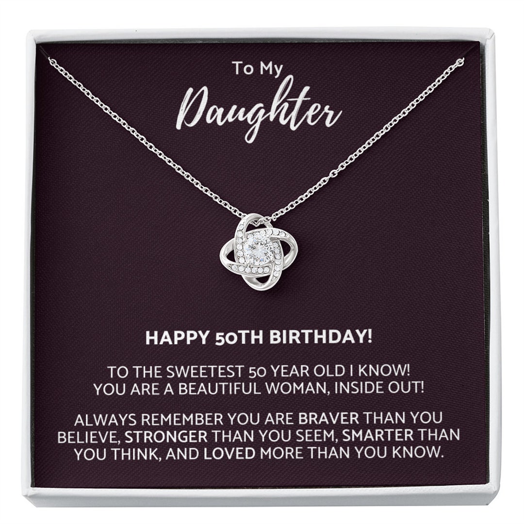 Happy 50th Birthday Daughter Daughter 50th Birthday Gift From Etsy