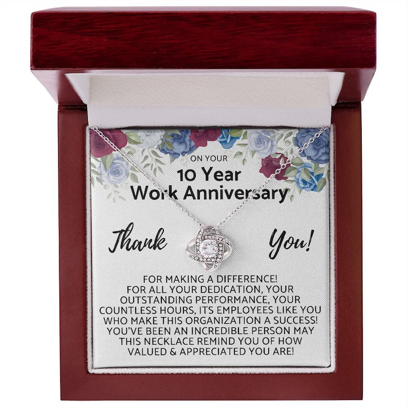 Happy 10th Year Work Anniversary 10 Year Job Work Service - Etsy