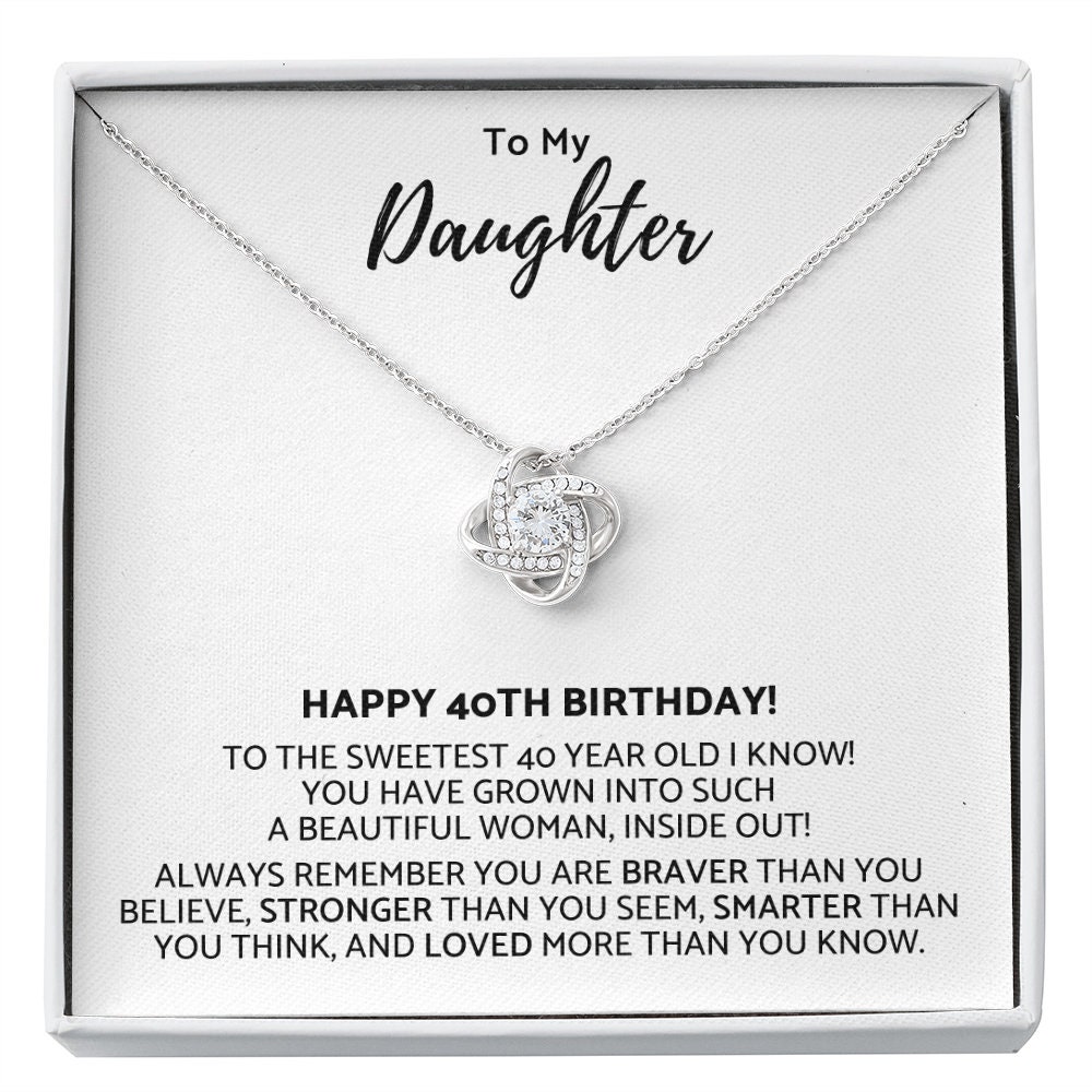 Happy 40th Birthday Daughter Daughter 40th Birthday Gift From - Etsy