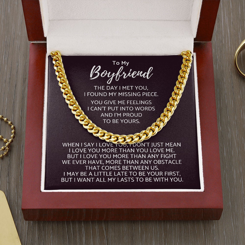 Girlfriend Cuban Link Chain Men 