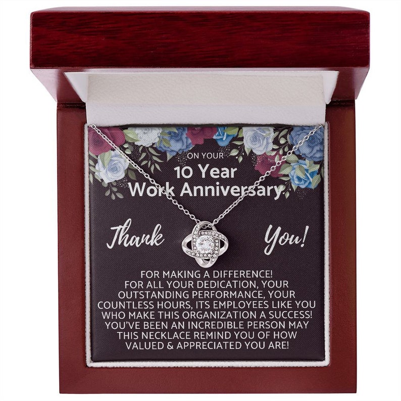 Happy 10th Year Work Anniversary 10 Year Job Work Service - Etsy