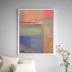 Colorful Geometric Wall Art, Oil Painting Print, Contemporary Art, Fine Art Print, Modern Art Print, Downloadable Art