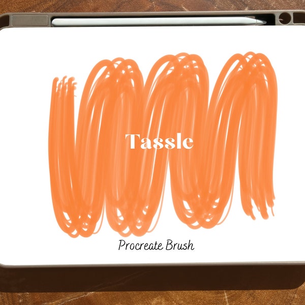 Tassle  Brush | Procreate Brush | Lettering Brush | Procreate Brushes | Drawing Brush | Brush for Procreate| Brush for Procreate on iPad