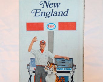 Vintage Esso New England Map