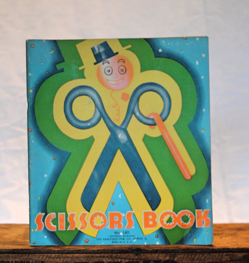 Vintage Child's Scissors Book image 1