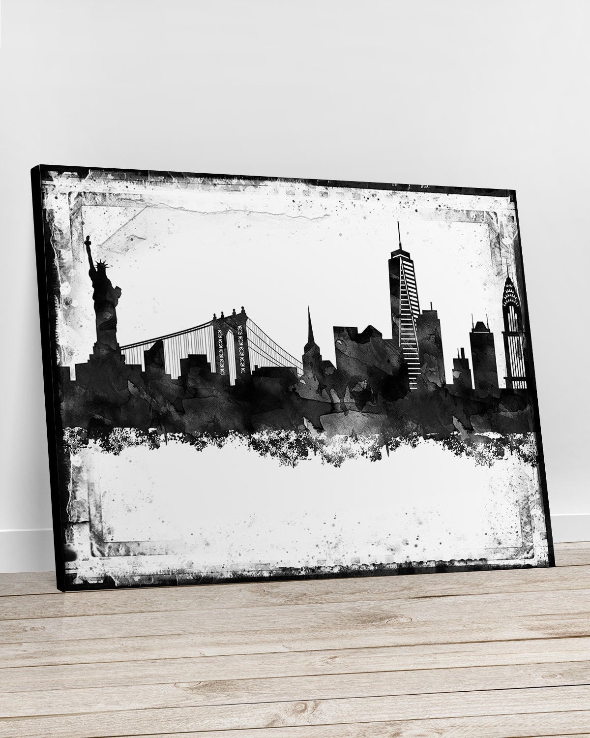 New York Black & White Canvas New York Manhattan Canvas NYC Etsy