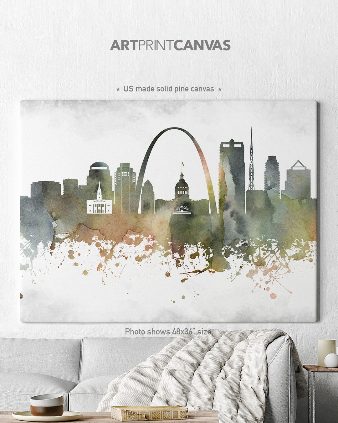 St. Louis Canvas Art Saint Louis Canvas Art Saint Louis Etsy
