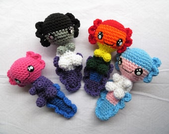 LGBTQ+ Pride Crocheted Axolotl