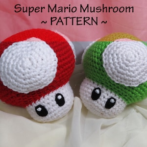 Crocheted Super Mario Mushroom Pattern