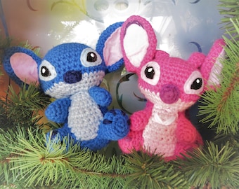 Crochet Stitch & Angel Plushies, Lilo and Stitch Inspired