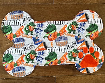 Florida Gators Bone Shaped Dog Feeding Placemat