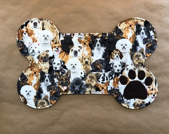 Original Dog Pet Food Feeding Bowl Mat Placemat