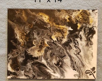 11 x 14 Abstract/ fluid art  #3