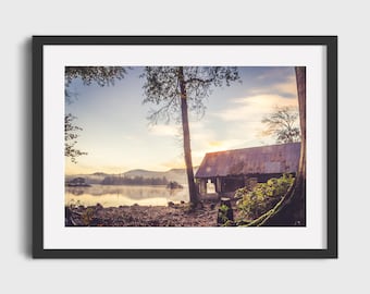 Lake District Print | Boat House at Lingholm | Derwentwater, Lake District, UK | Colour photographic print | Photography wall art gift