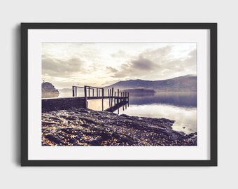 Lake District Print | Jetty at Hawes End | Derwentwater, Lake Distict, UK | Colour photographic print | Landscape photography wall art gift