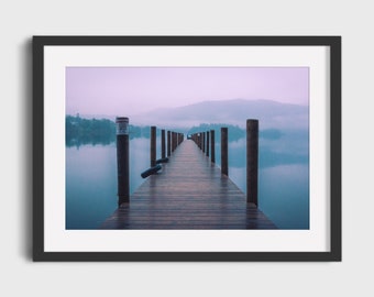 Lake District Print | Jetty at Lingholm | Derwentwater, Lake Distict, UK | Colour photographic print | Landscape photography wall art gift
